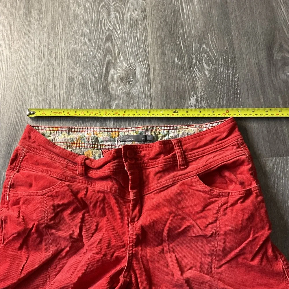 Prana Red Women's Corduroy Shorts - Picture 3 of 5